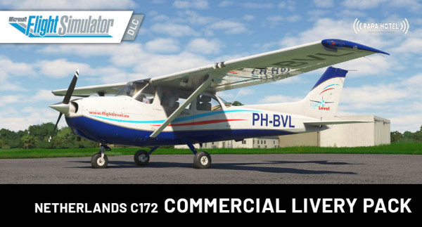 Papa Hotel - Netherlands C172 Commercial Livery Pack MSFS