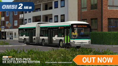 OMSI 2 Add-on Heuliez Bus Pack GX x37 Electric Edition | Out now!