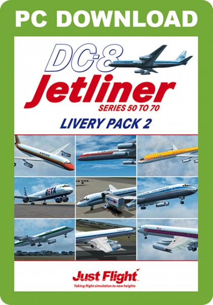 DC-8 Jetliner 50-70 Livery Pack 2