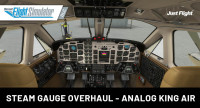 Just Flight - Steam Gauge Overhaul - Analog King Air MSFS Just Flight - Steam Gauge Overhaul - Analog King Air MSFS