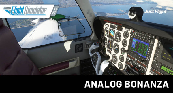 Just Flight - Steam Gauge Overhaul - Analog Bonanza MSFS