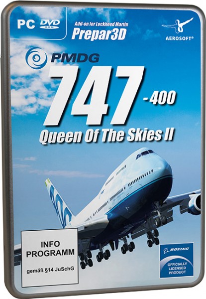 PMDG 747-400X Queen of the Skies FSX Add-On CD for Microsoft