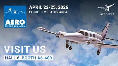 Aerosoft Flight auf der AERO Friedrichshafen 2026!