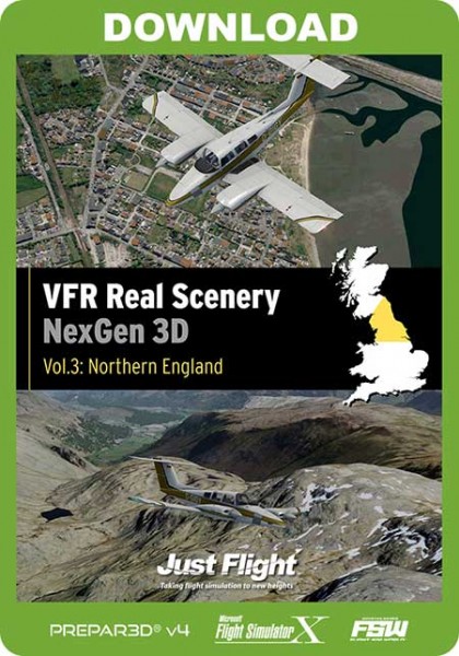 VFR Real Scenery NexGen 3D – Vol. 3: Northern England