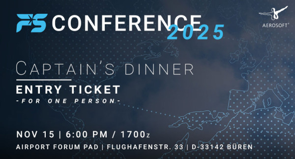FS Conference 2025 - Captain's Dinner Ticket