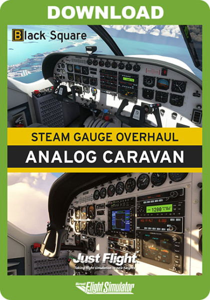 Just Flight - Steam Gauge Overhaul - Analog Caravan MSFS