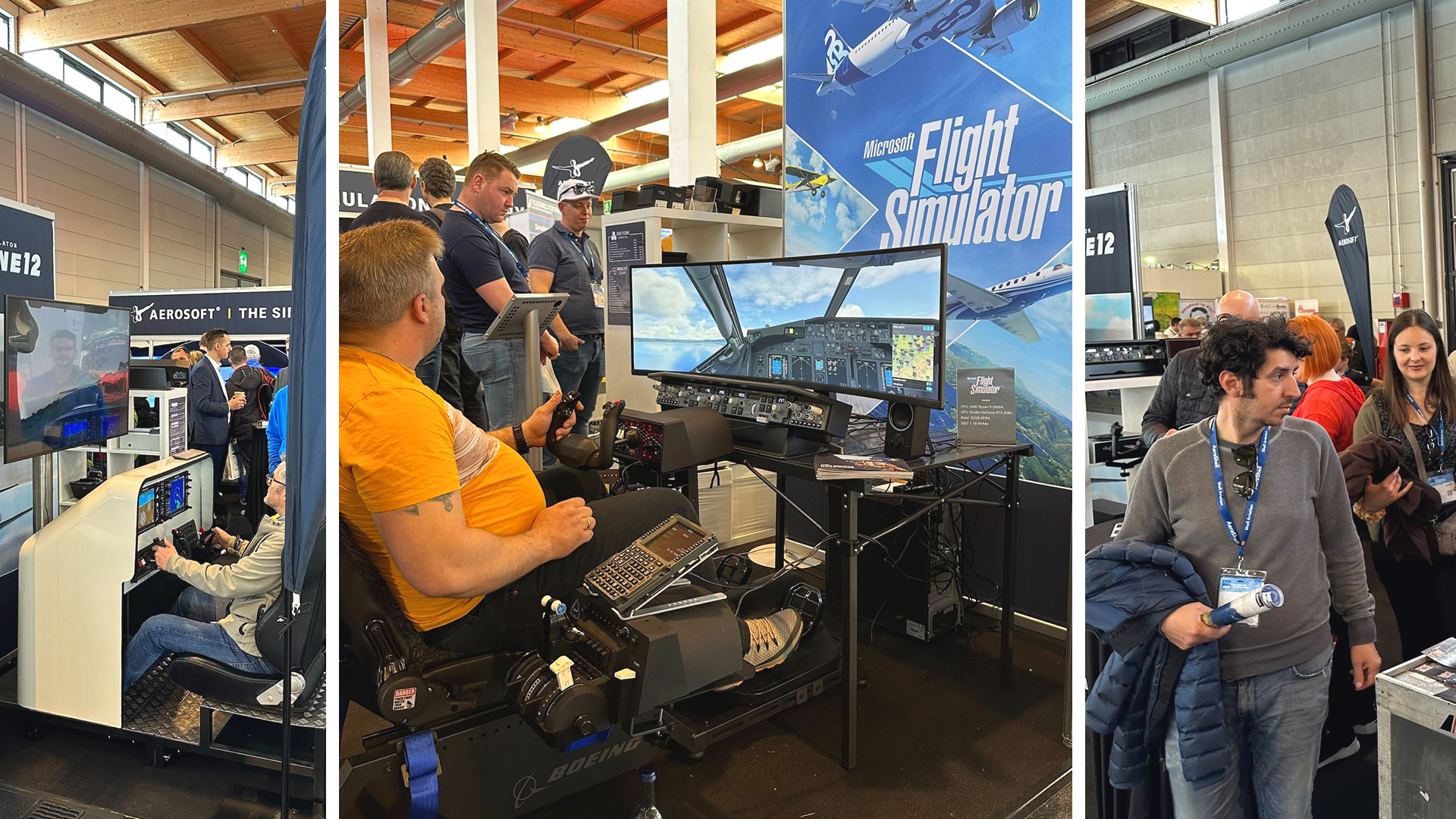 Aerosoft auf der Luftfahrtmesse AERO 2022: Erstklassige Hardware