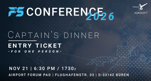 FS Conference 2026 - Captain's Dinner Ticket